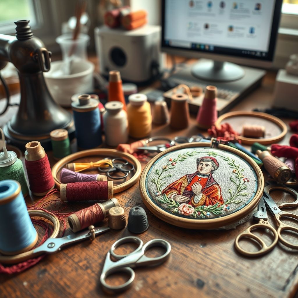 A Stitch in Time: The History of Embroidered Ornaments