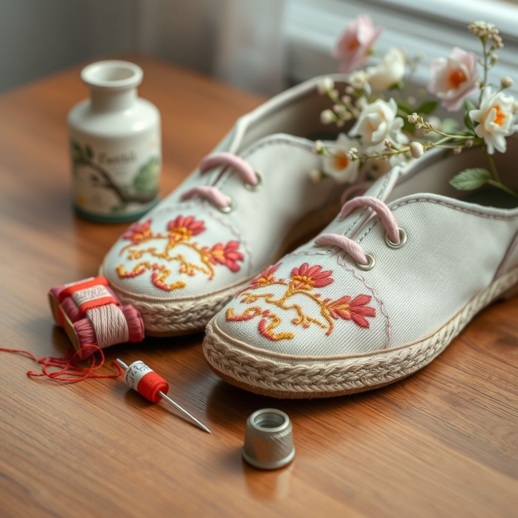 Caring for Your Embroidered Canvas Shoes