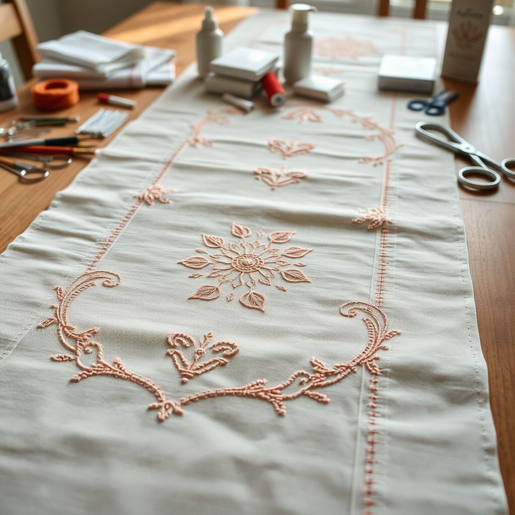Caring for Your Embroidered Table Runner