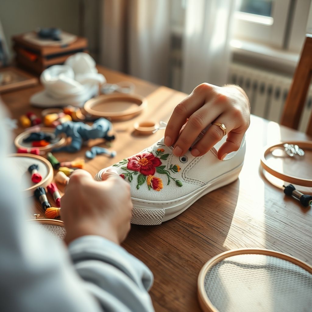 Choosing Your Sneakers and Embroidery Design
