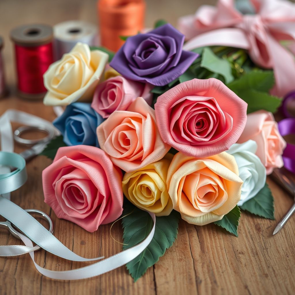 Creating Stunning Ribbon Roses