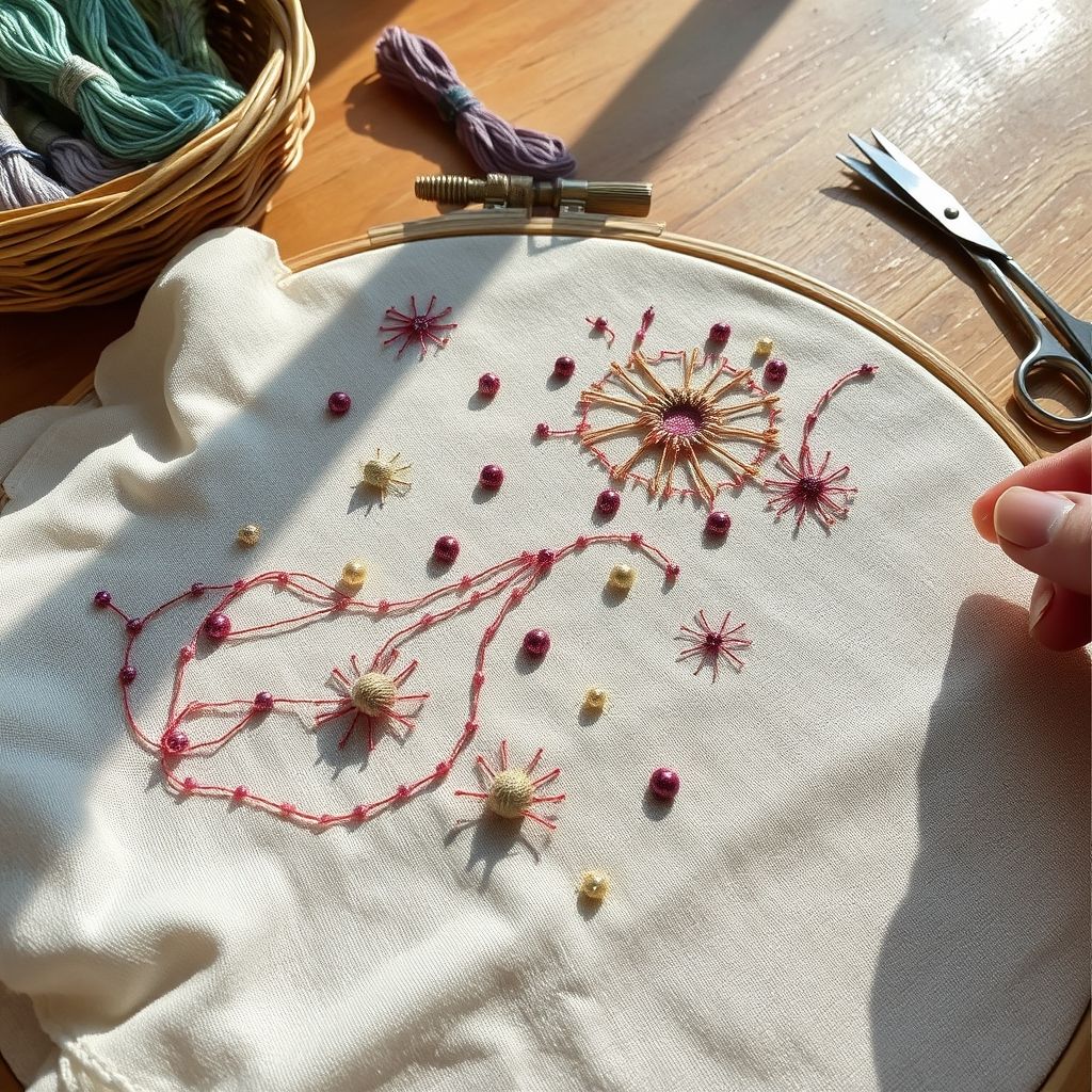 Hand Sewing Techniques for Luminous Effects