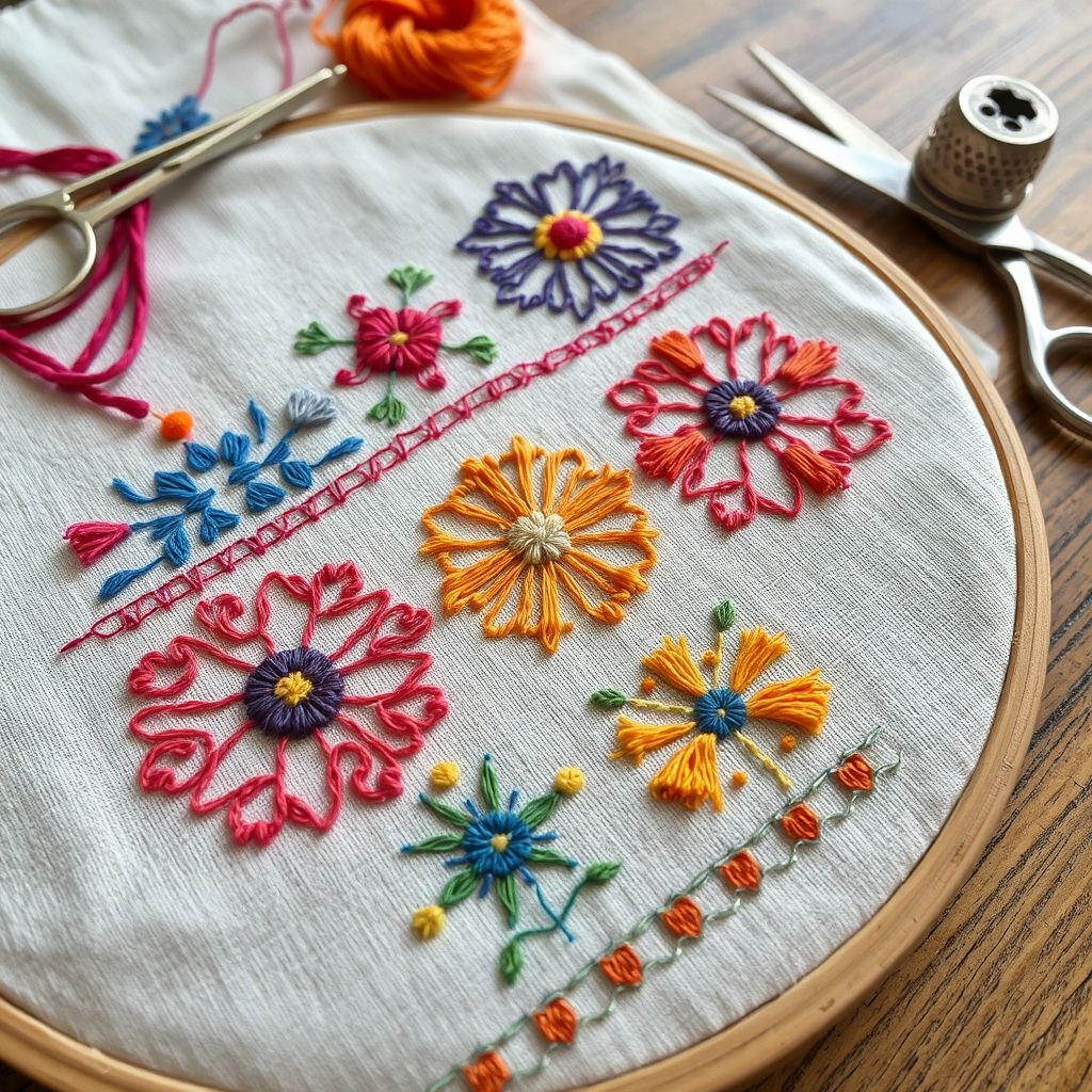 Mastering Fundamental Crewel Work Stitches