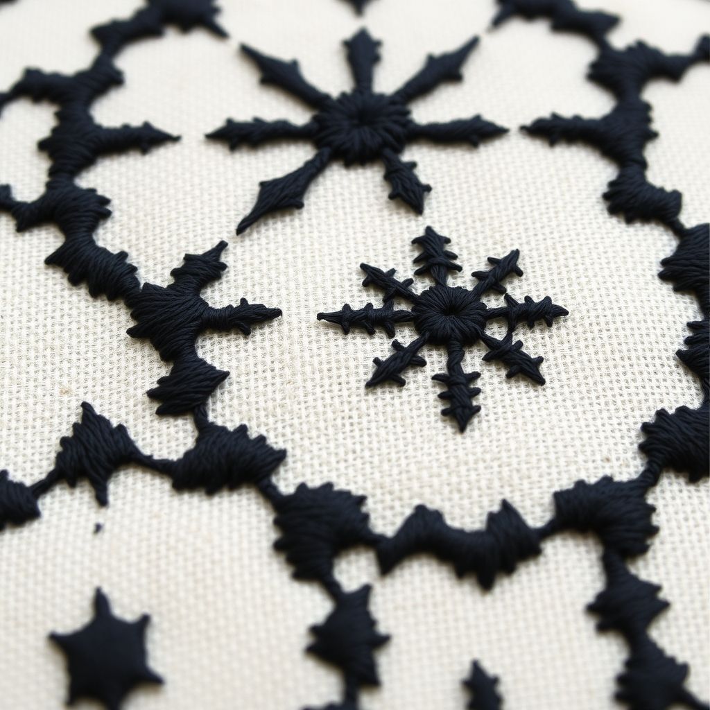 Modern Interpretations of Blackwork Embroidery