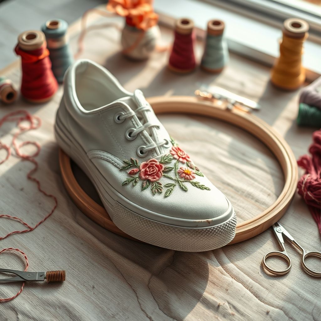 Preparing Your Sneakers for Embroidery
