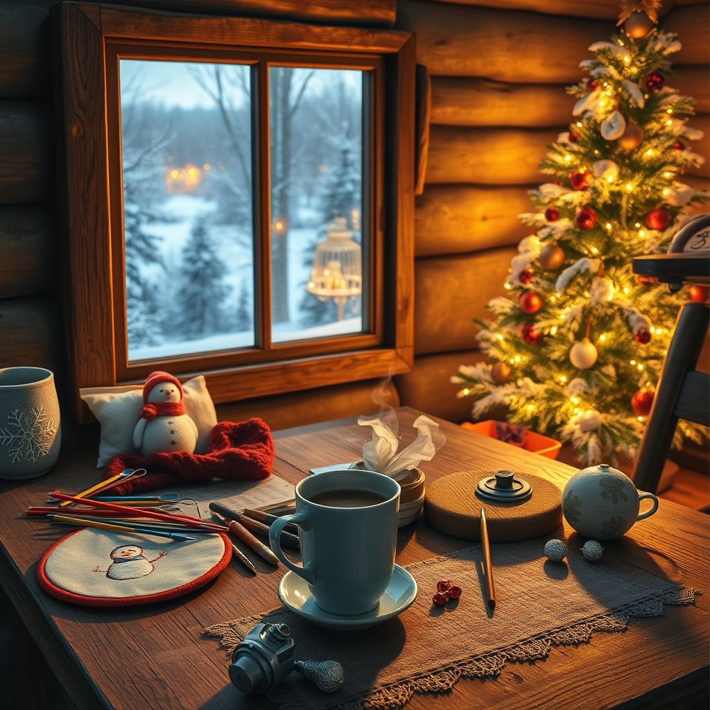 Winter Wonderland: Snowy Scenes and Festive Motifs