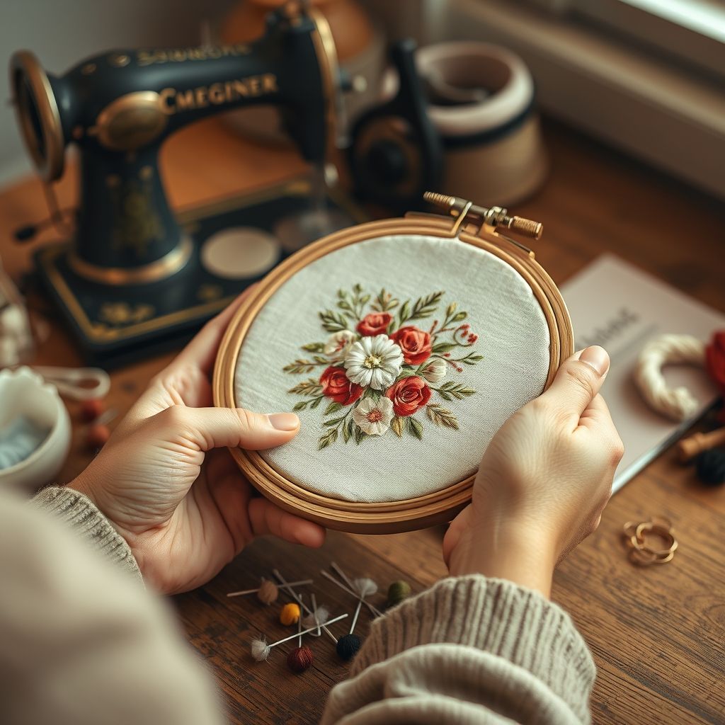 Wood Embroidery Hoops: The Classic Choice