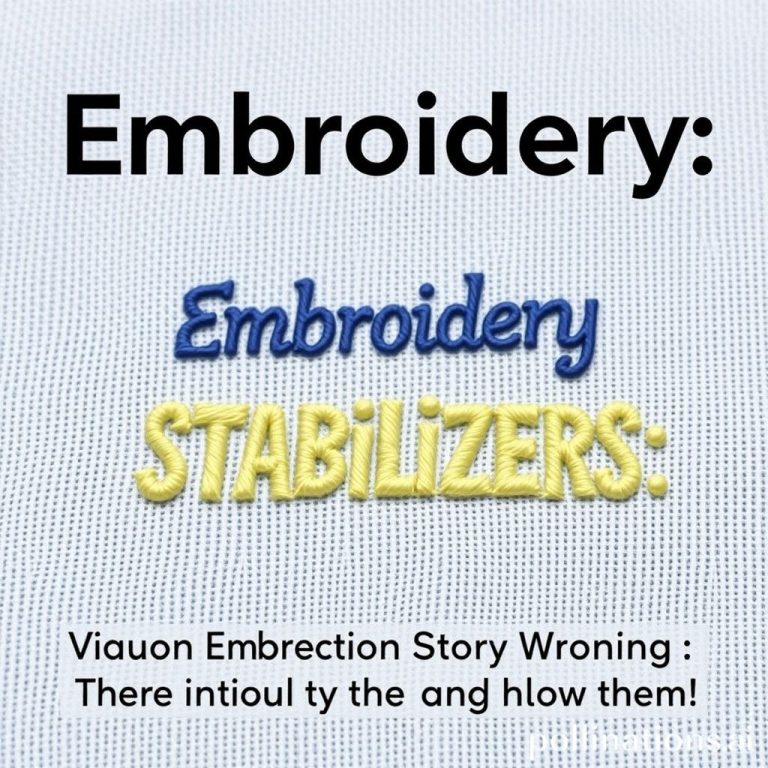 Embroidery Stabilizers: Mastering When and Why to Use Them