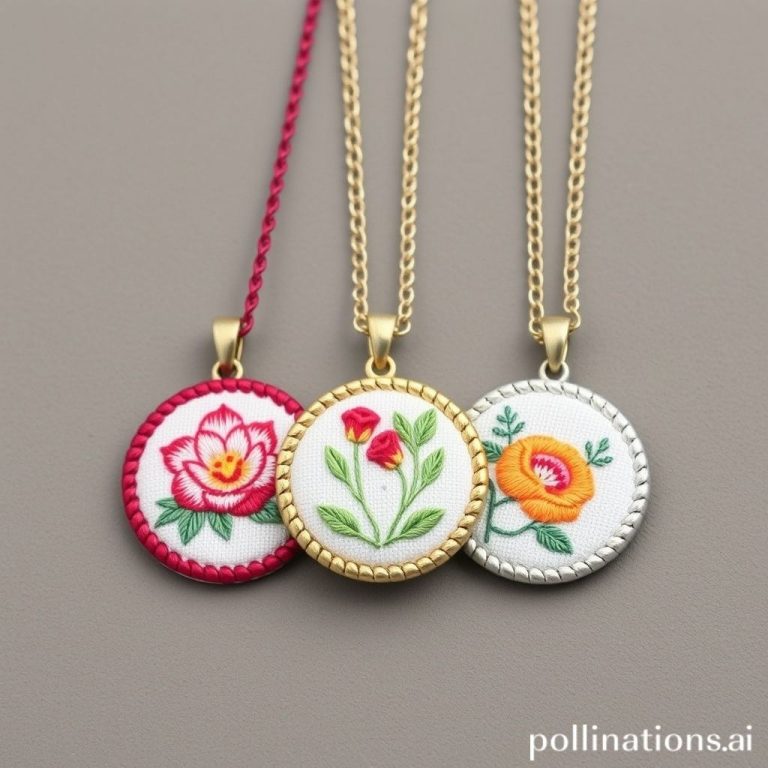 Stitch Style: Embroidered Necklaces & Bracelets