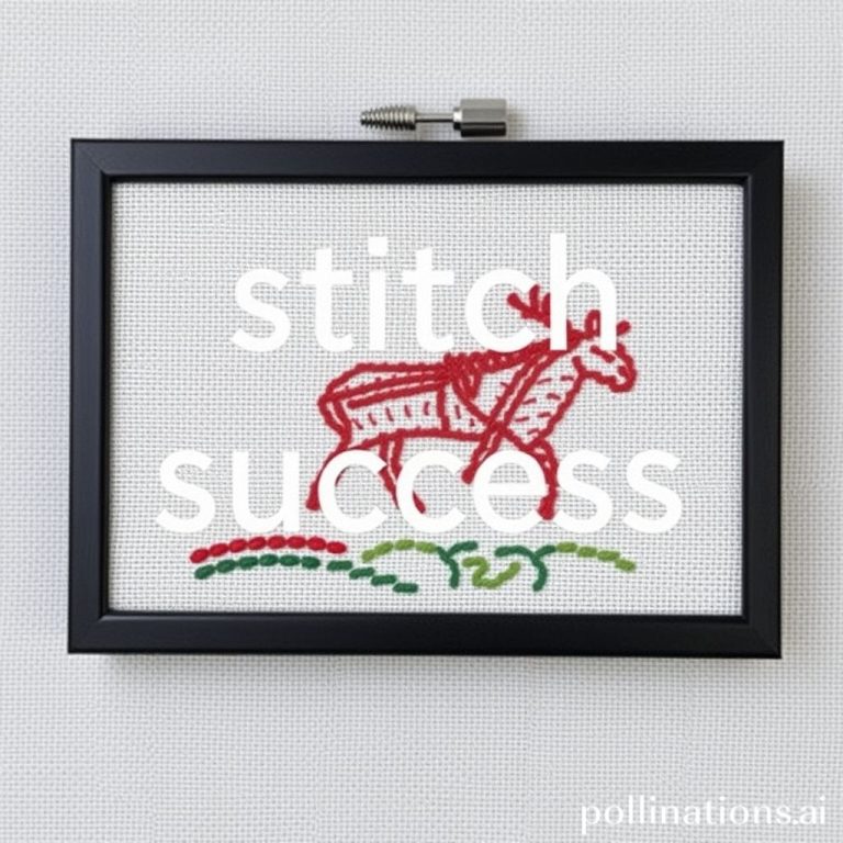 Stitch Success: Selling Embroidery Art Online