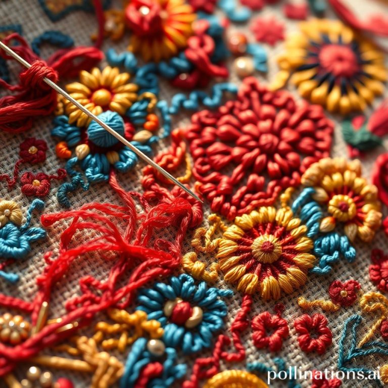 Stitching Stories Cultural Threads in Embroidery Art