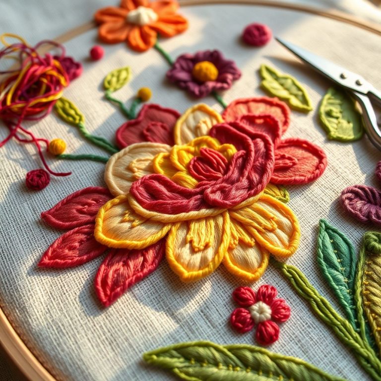 Appliqué Embroidery: Stitching Fabric Art to Life