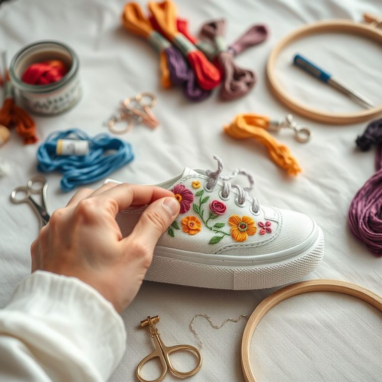 Stitch Your Sole DIY Embroidered Sneakers Guide
