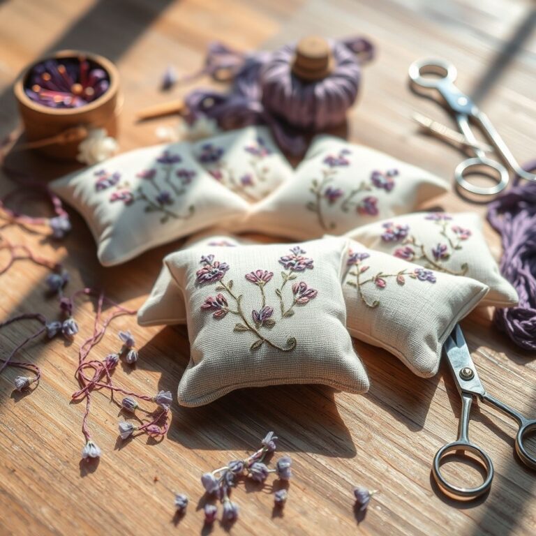 Embroidered Lavender Sachets Perfect Fragrant Handmade Gifts