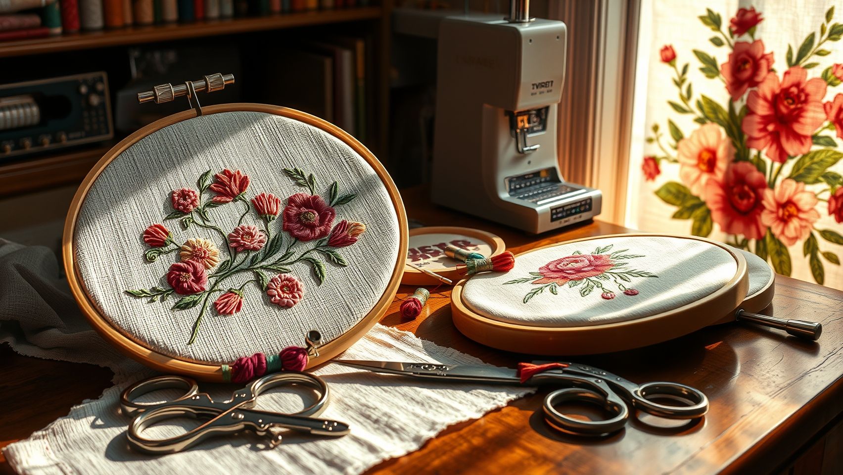 Comparing Embroidery Machines and Manual Techniques for Crewel Projects