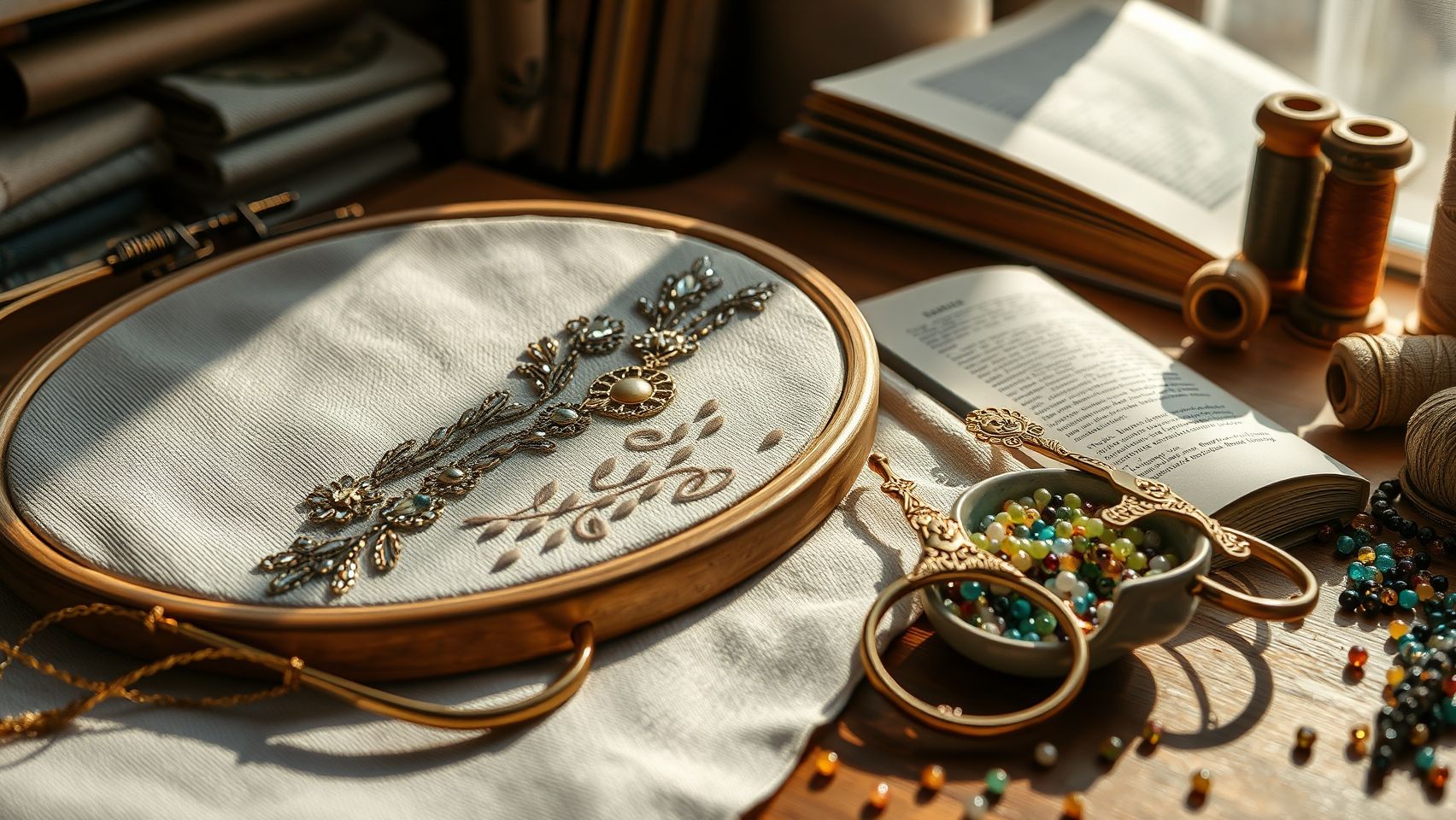 Creating Stunning Beaded Embellishments with Tambour