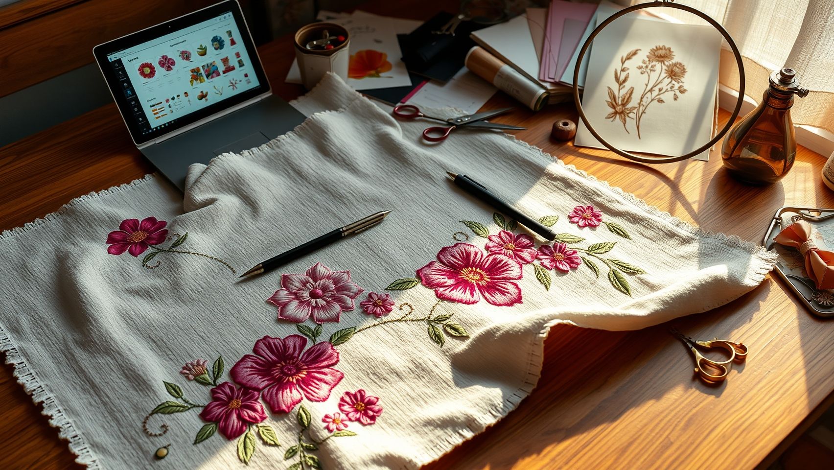 Creating Your Own Floral Embroidery Patterns with Digital Tools