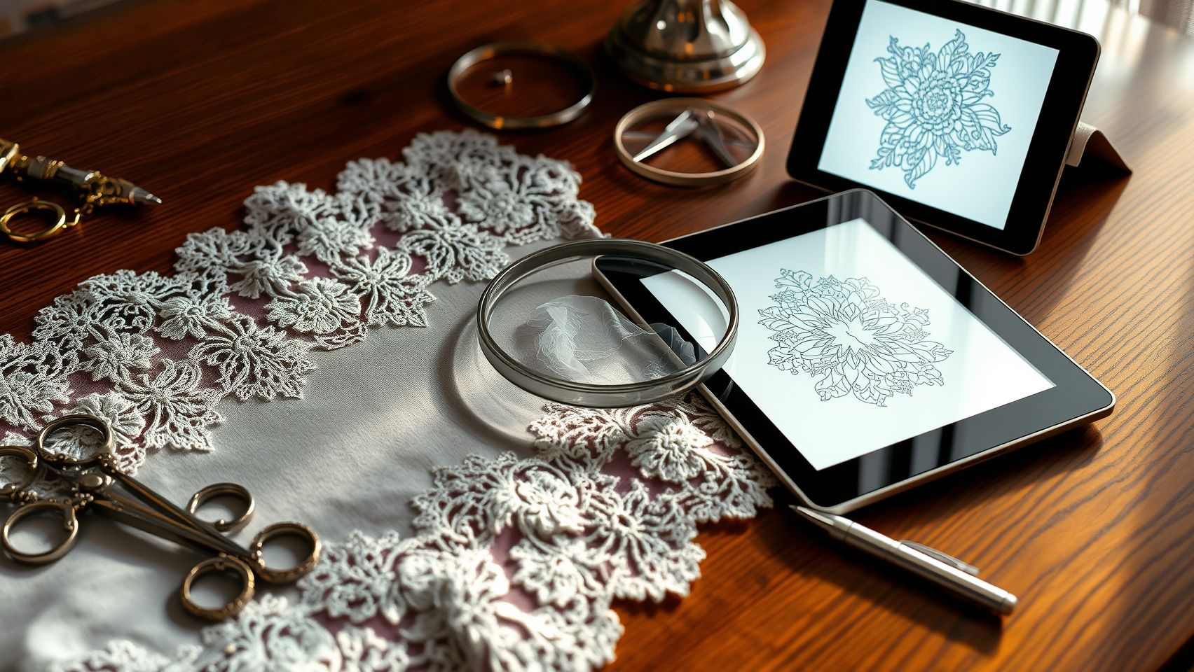Designing and Digitizing Embroidery Patterns for Wedding Dresses