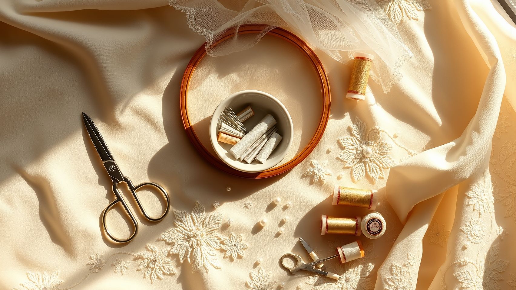 Essential Tools and Equipment for Bridal Embroidery