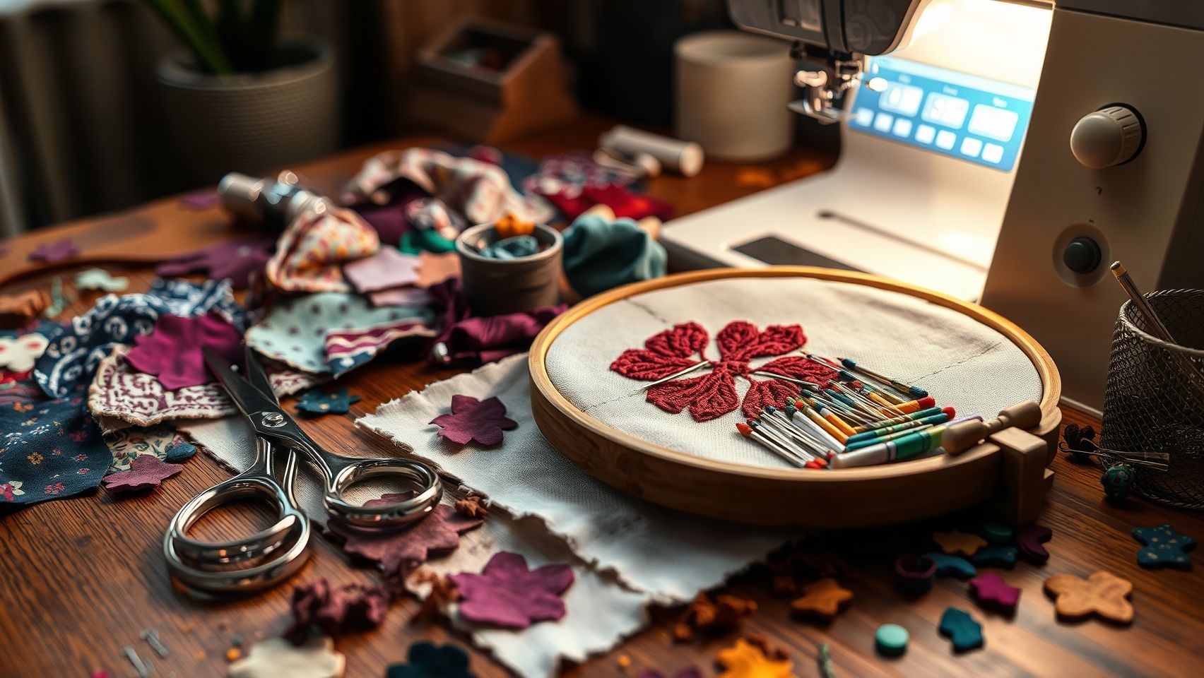 Essential tools and machine settings for successful applique embroidery