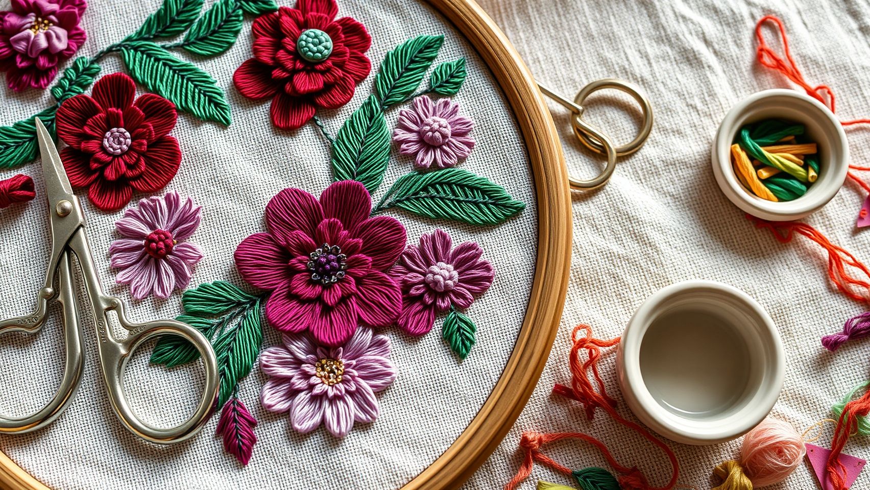 How to Stitch Beautiful Floral Motifs Step-by-Step