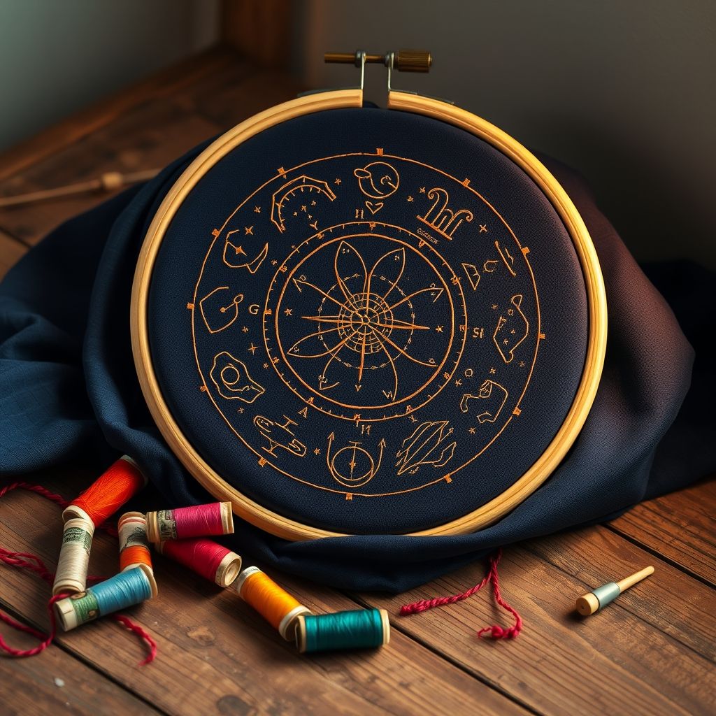 Mastering Essential Embroidery Stitches for Astrological Designs