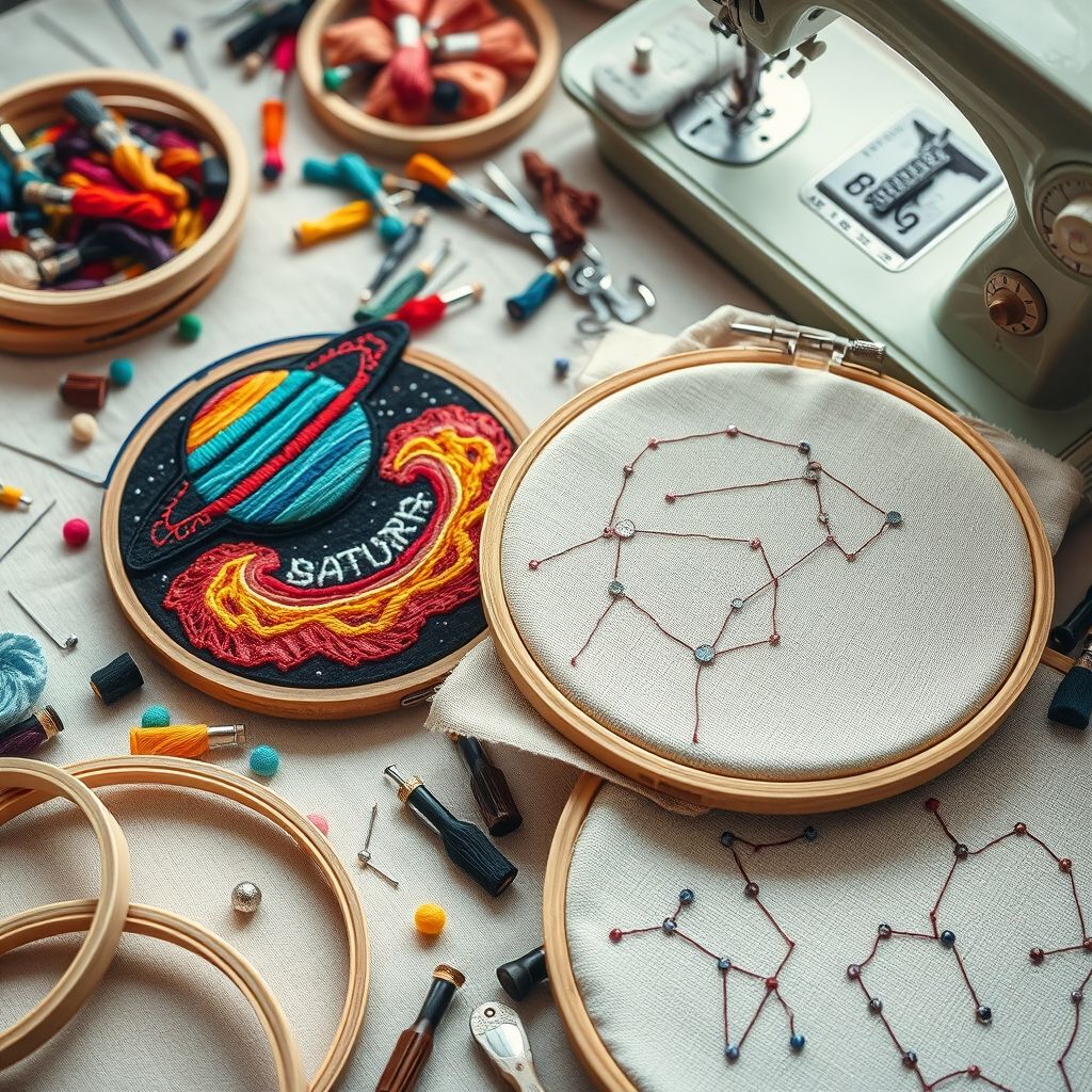 Stellar Stitches: Essential Techniques for Space Embroidery