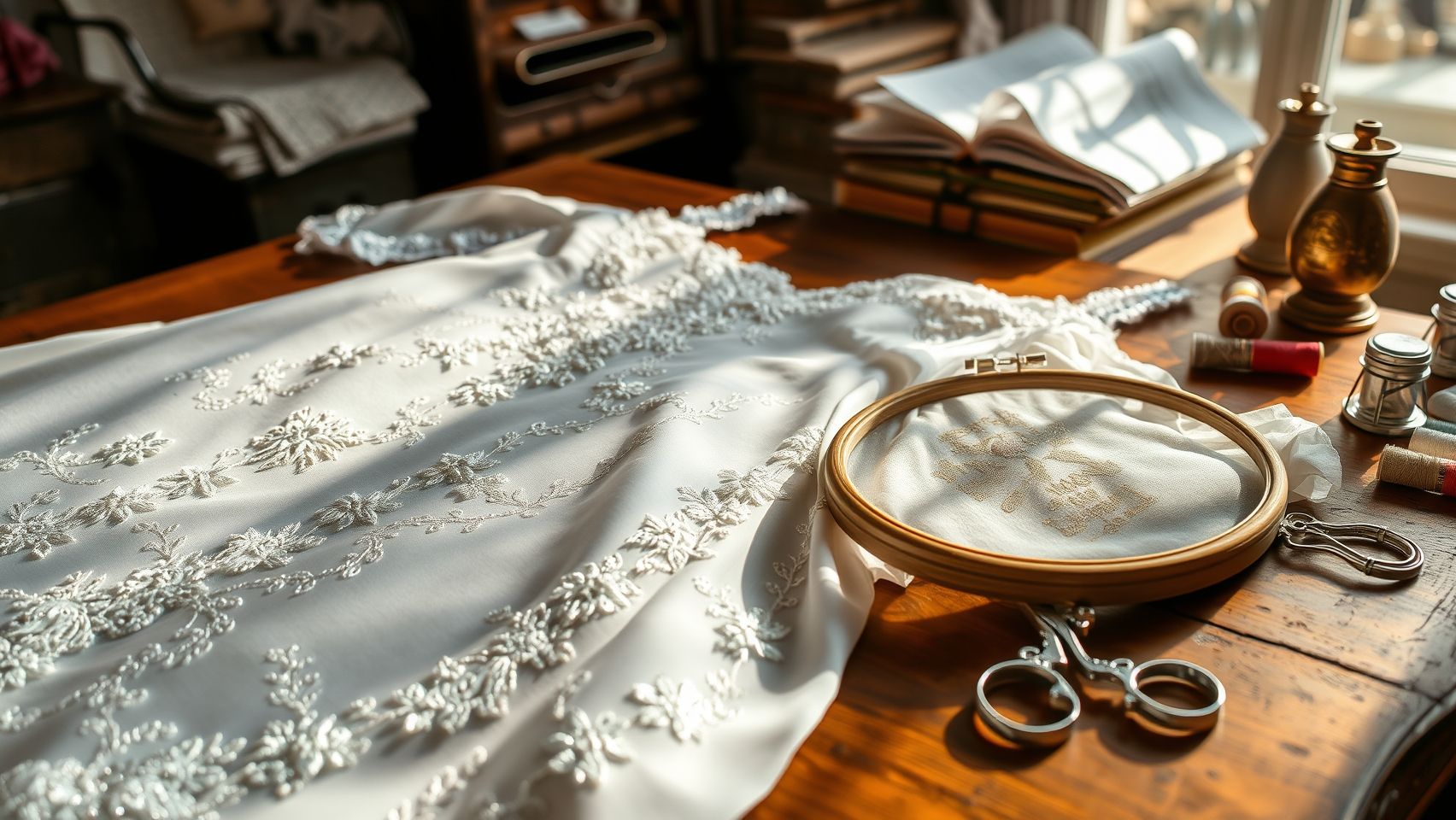 Step-by-Step Guide to Embroidering Your Wedding Gown