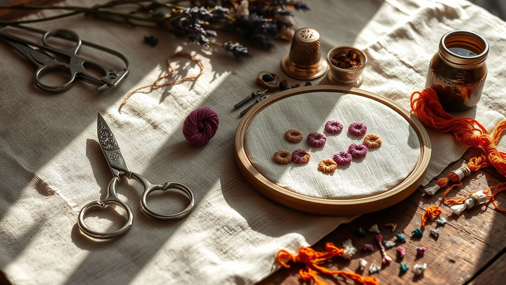 Supply List Carousel: Essential Tools & Materials for French Knot Embroidery