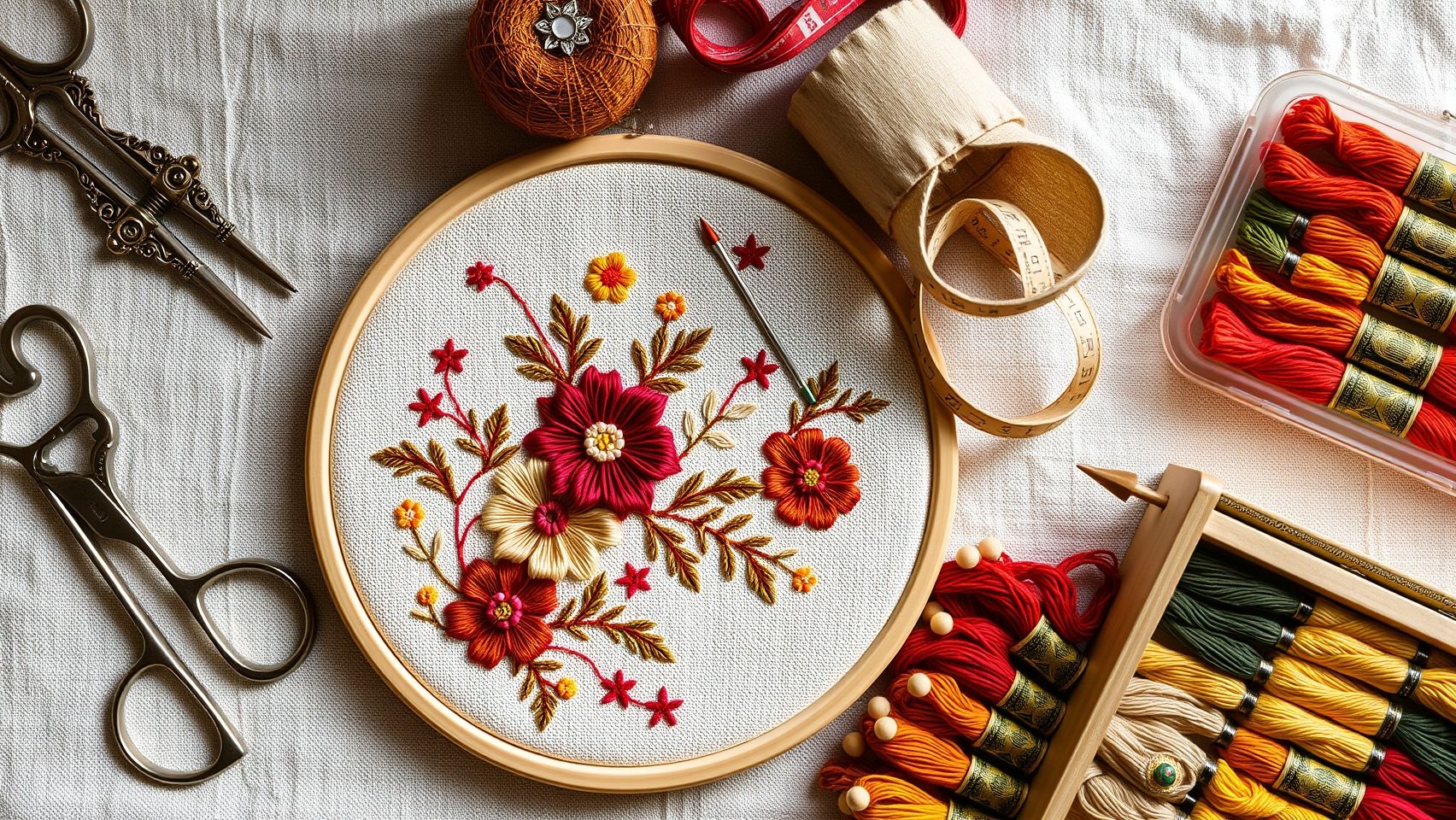 Tools, Equipment, and Materials for Crewel Embroidery Success
