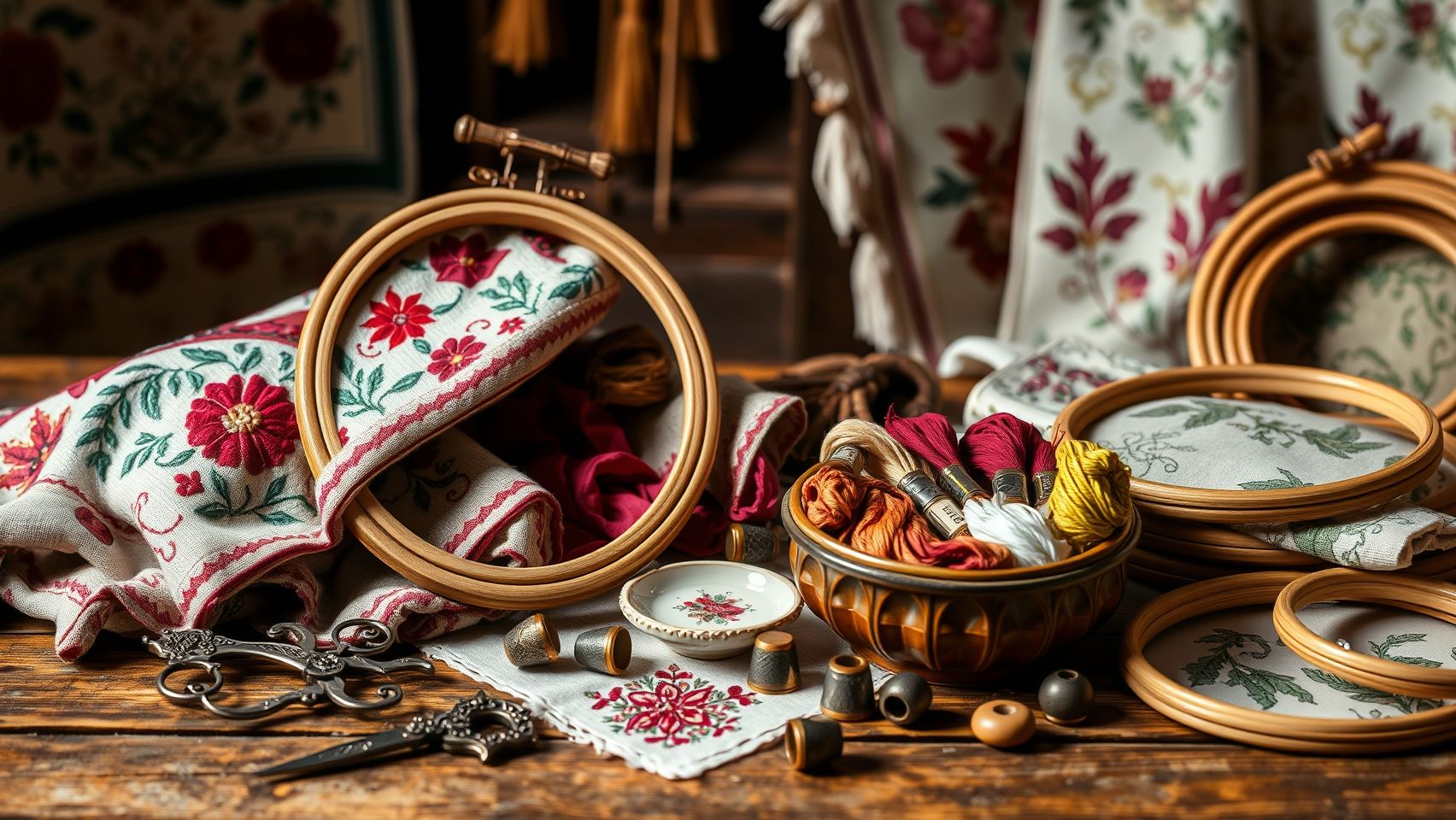 Tools, Equipment, and Supplies for Heritage-Inspired Embroidery