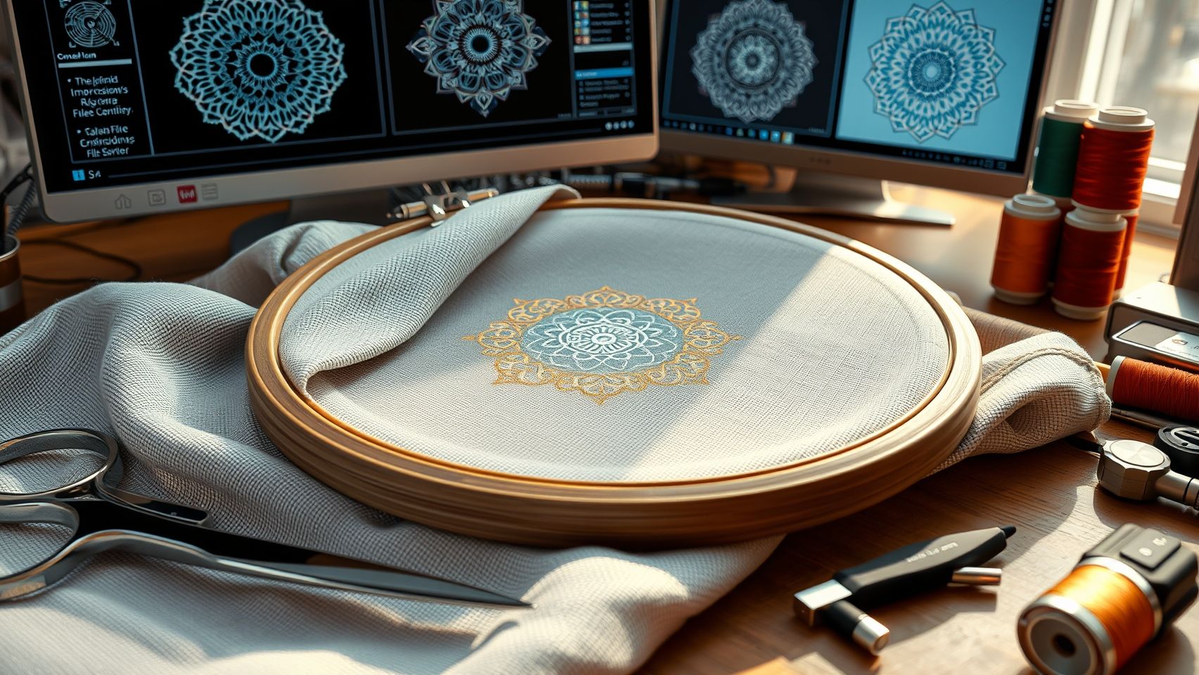 Tools and Equipment for AI to Embroidery File Conversion