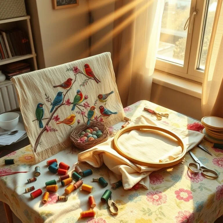Embroidered Birds? Totally Lost My Nest Stitch