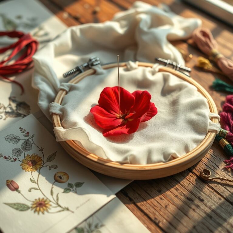 Stitching a Perfect Petal: Botany Meets Embroidery
