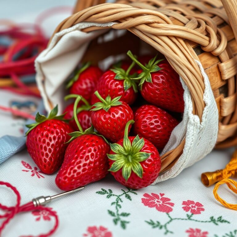 Stitching Strawberries? Yes, Embroidered Food is a Thing!