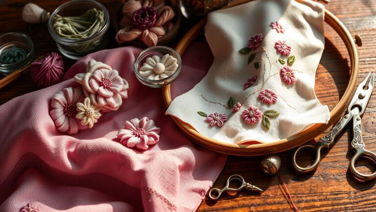 How to Master French Knot Embroidery for Textured Flowers in 30 Minutes