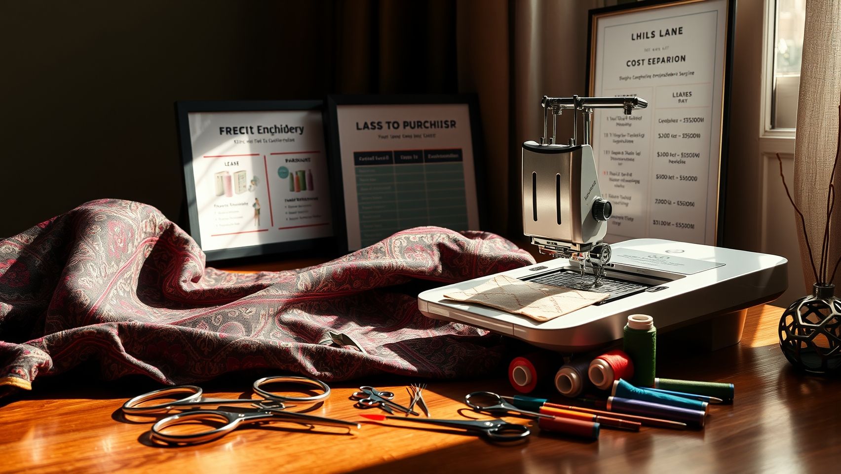 Cost Comparison Table: Renting vs Buying a High-Quality Embroidery Machine