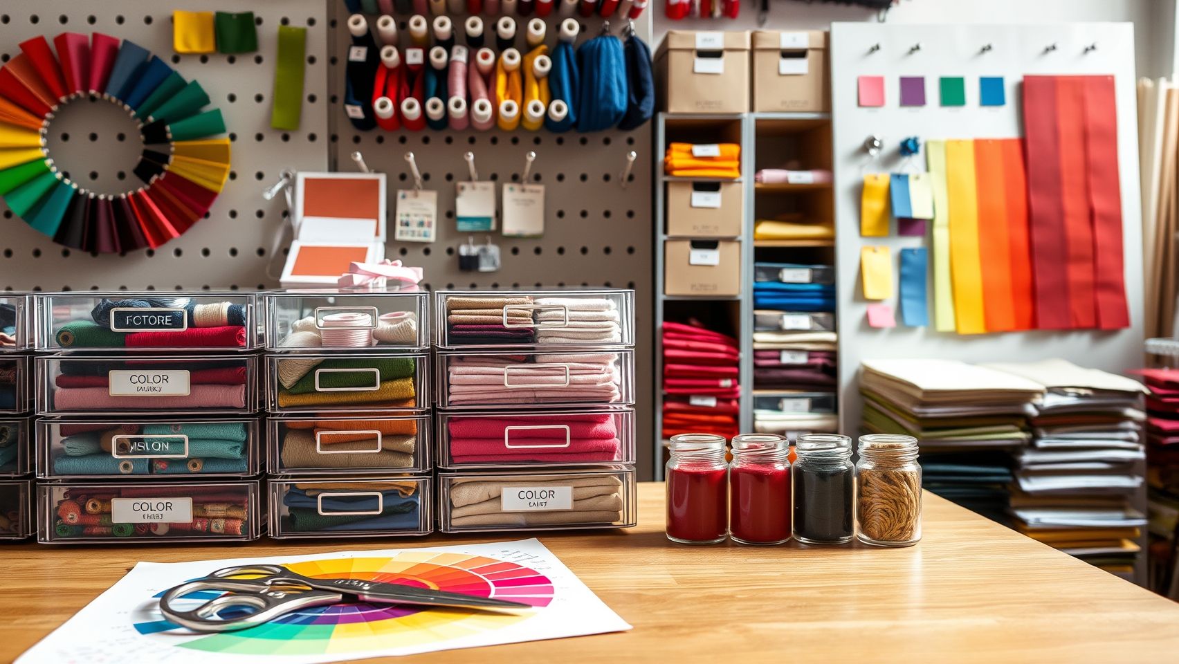 Practical Methods for Color Organization and Inventory Tracking