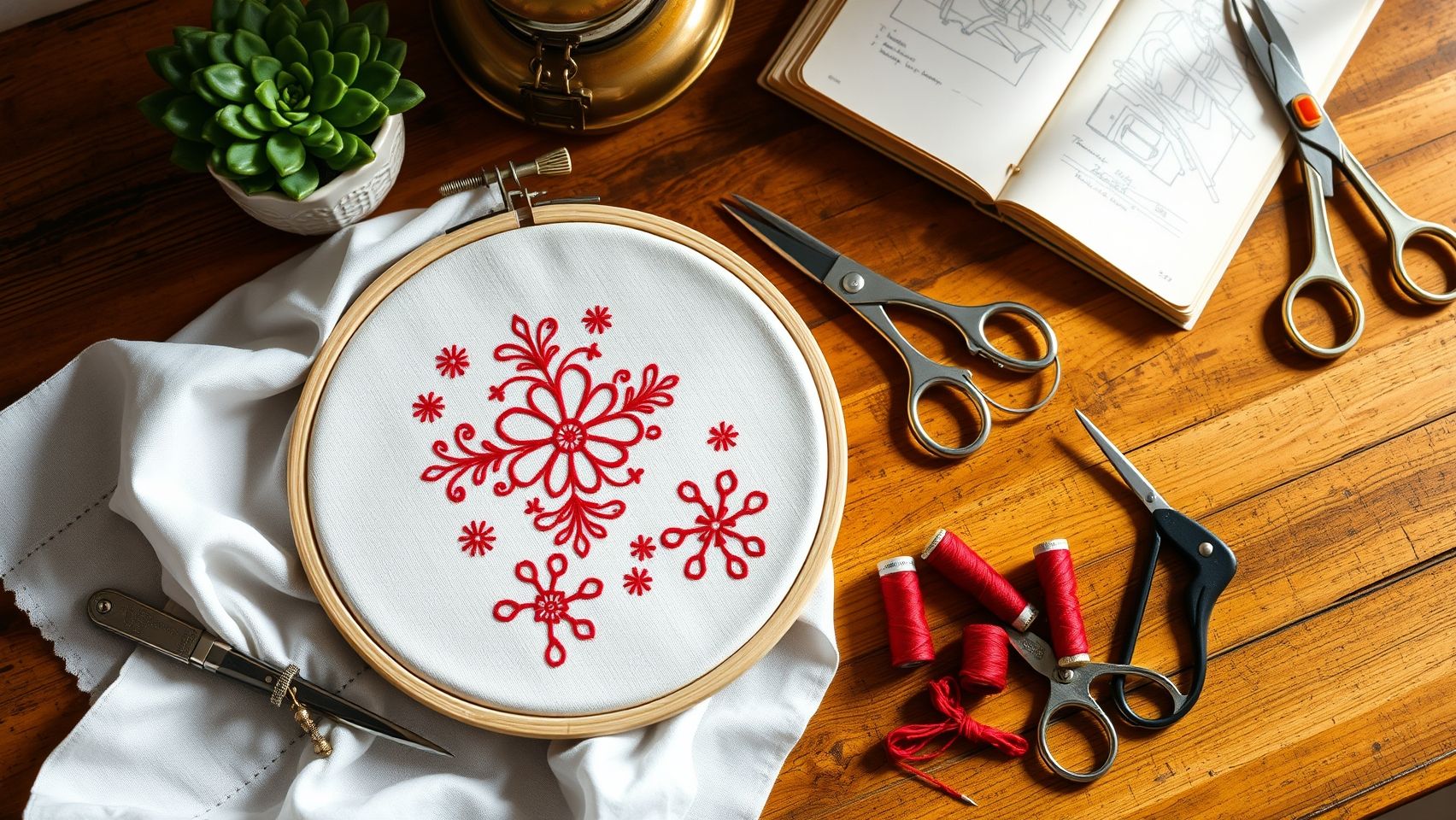 Step-by-Step: Creating and Implementing Modern Redwork Patterns