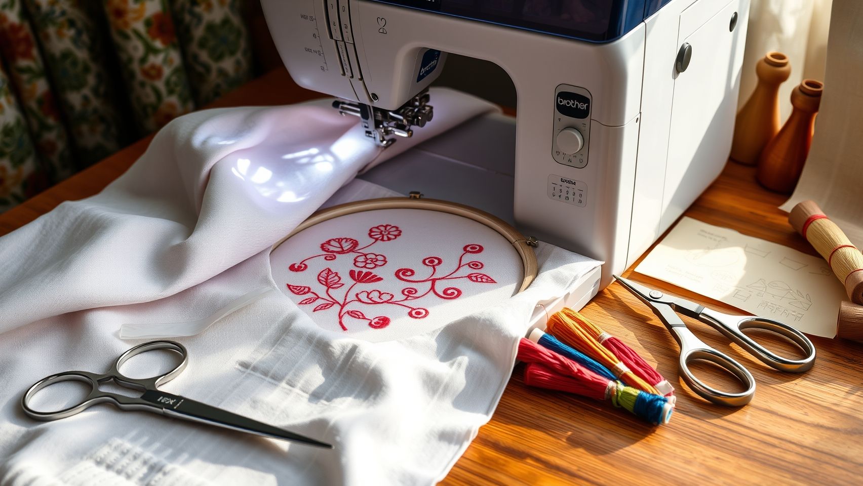 Step-by-Step: Setting Up the Brother PE550D for Your First Embroidery Project