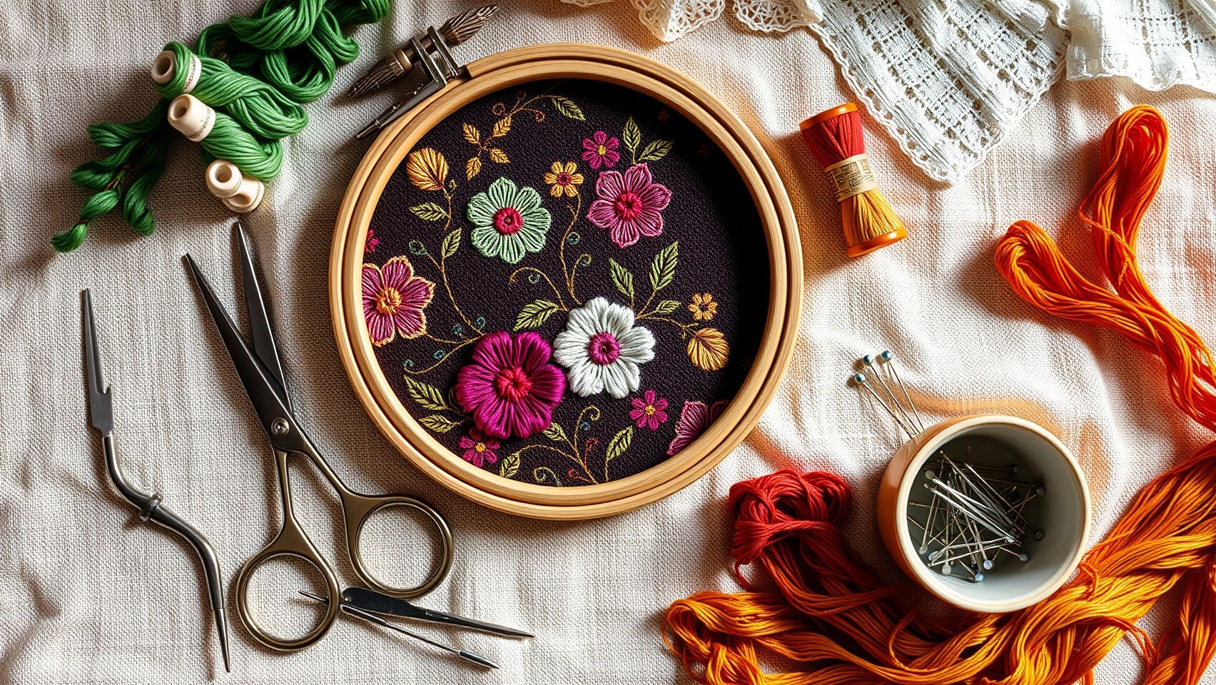Tools and Accessories that Elevate Your Embroidery Craft