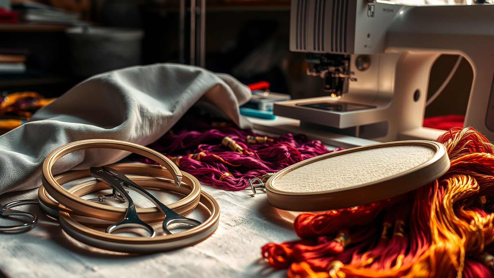 Tools and Equipment for Optimal Hoop Selection and Embroidery Results