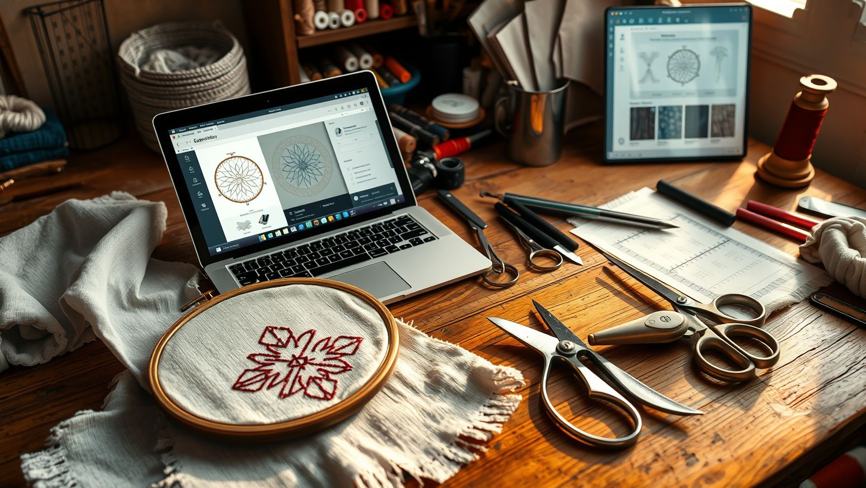 Comparing embroidery symmetry tools and software features