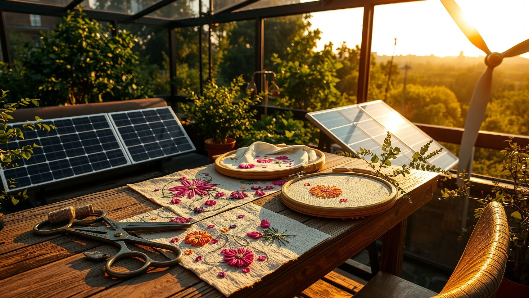 Implementing Renewable Energy for Embroidery Workspaces