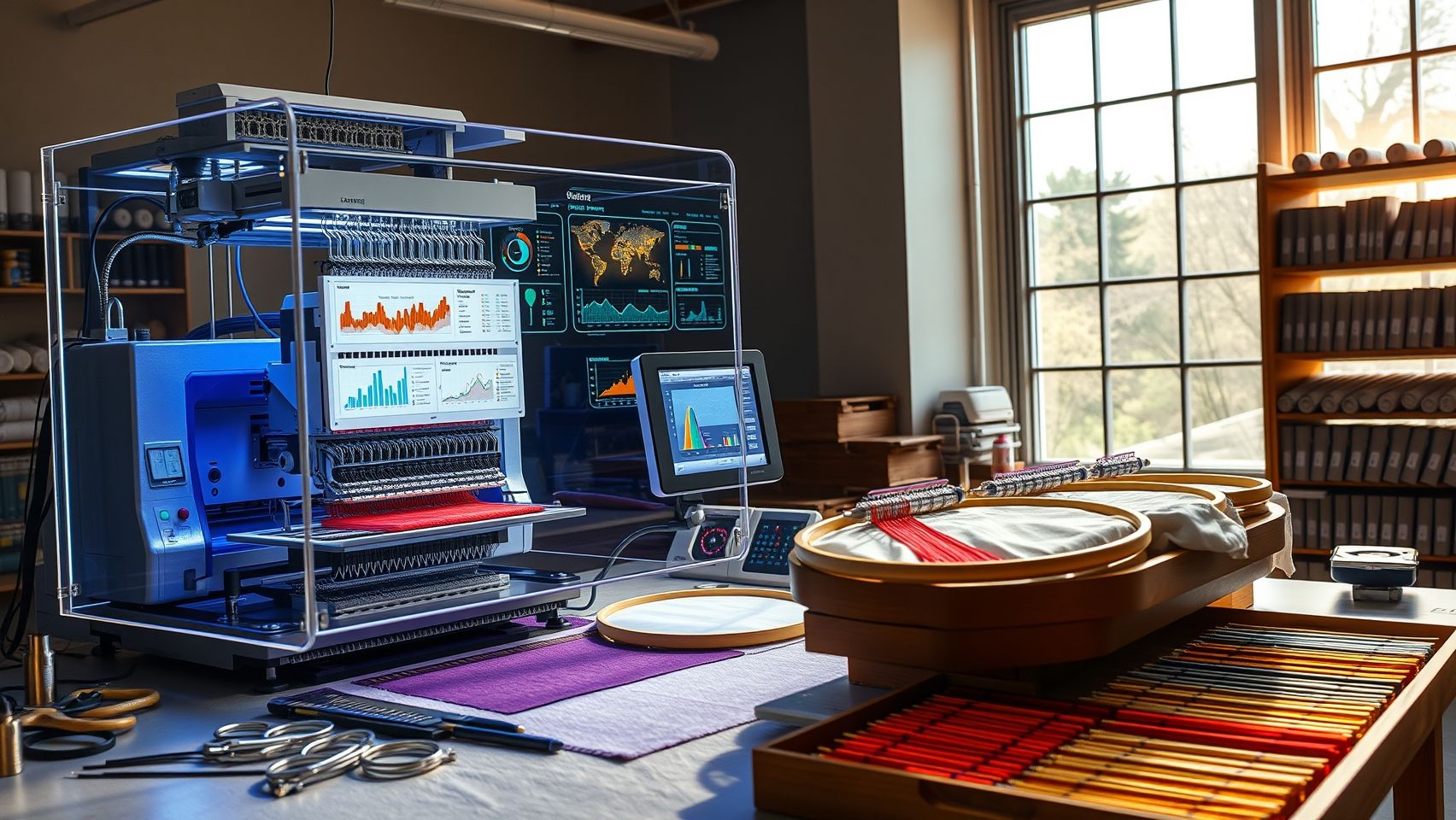 Leveraging Remote Monitoring Data to Optimize Embroidery Workflow