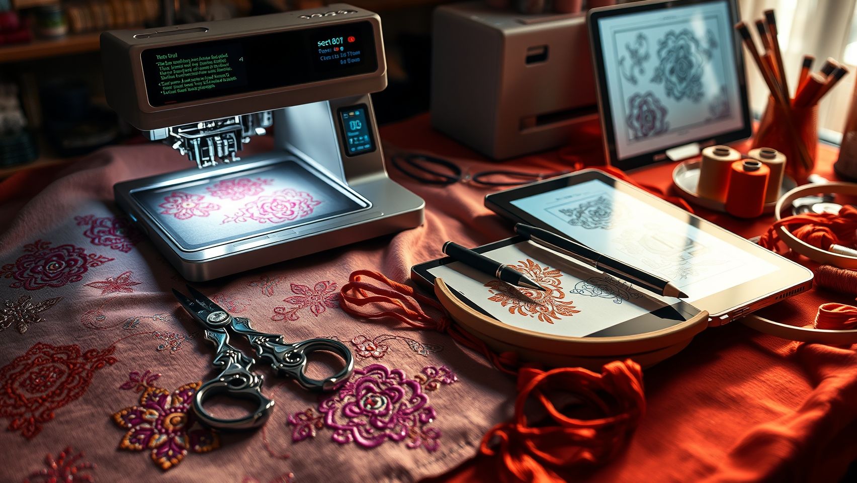 Tools, Equipment, and Software for AI-Enhanced Embroidery
