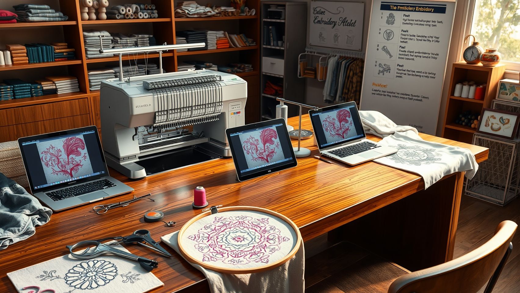 Tools, Equipment, and Software for Embroidery Automation