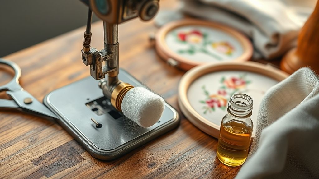 Clean and Lubricate the Bobbin Area