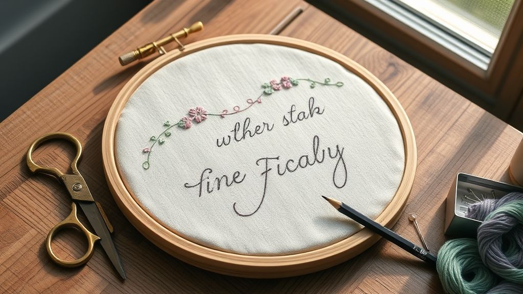 Embroidery Essentials for Handwritten Designs
