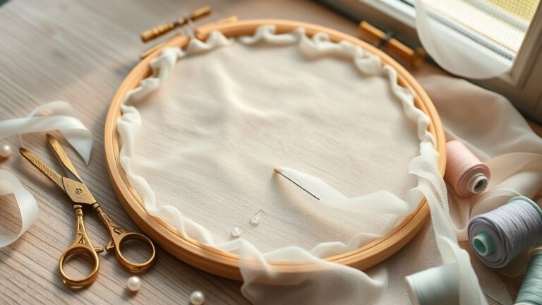 How to Embroider Sheer Fabrics Without Tearing